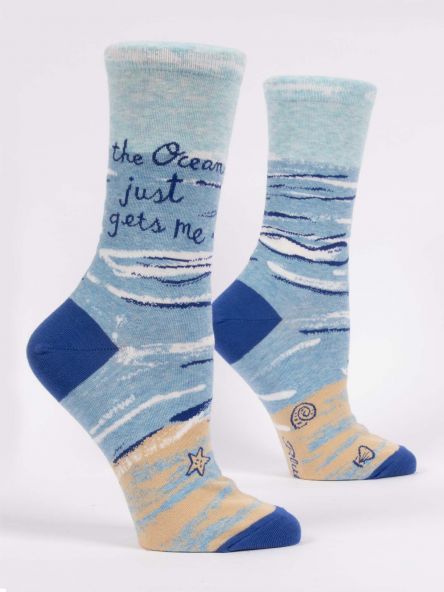 Ocean Gets Me Crew Socks