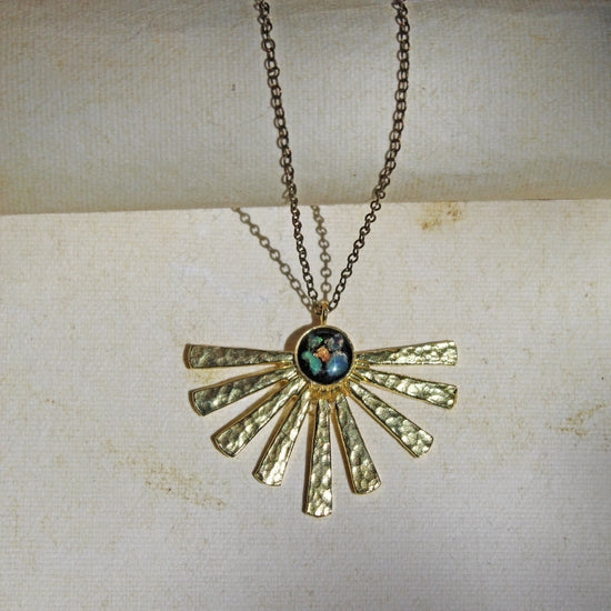 Opal Sun Necklace